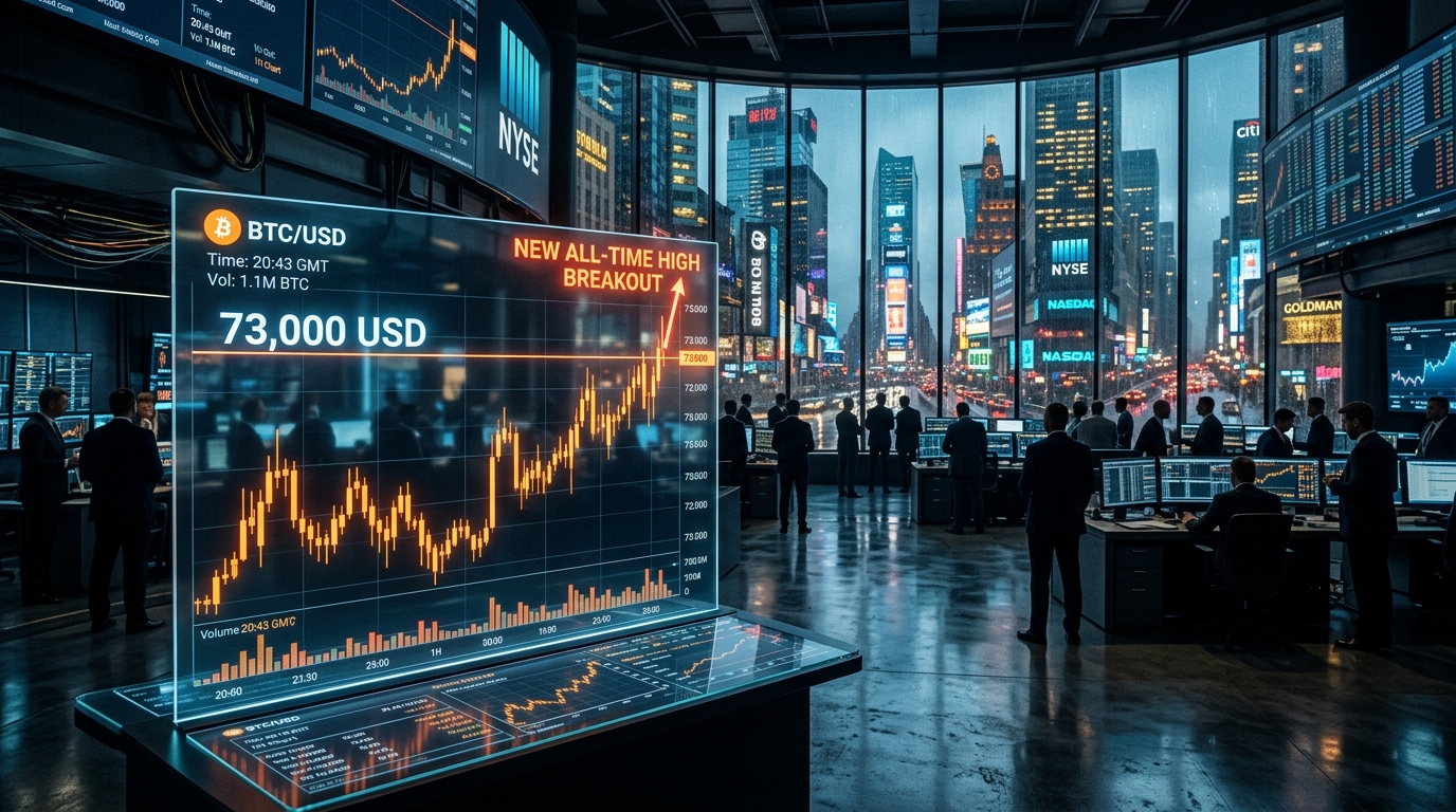 BTC Hits $73K: Why Wall Street is Aggressively Buying the Dip Today